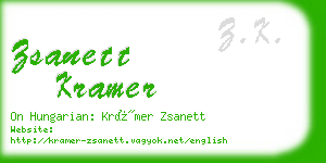 zsanett kramer business card